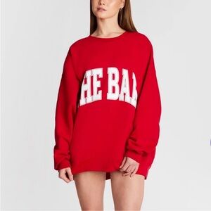 Brand new The Bar sweatshirt in Ruby red